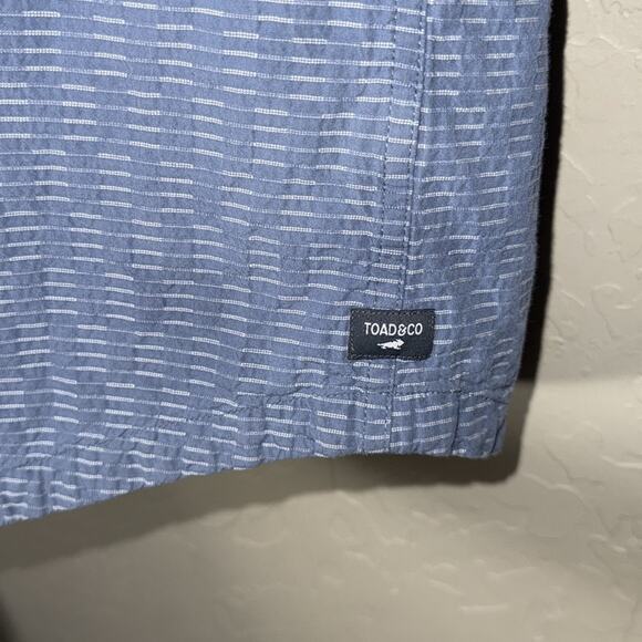 Toad & co Harris Short Sleeve Shirt button front pocket shirt men’s size XL. - Picture 5 of 9